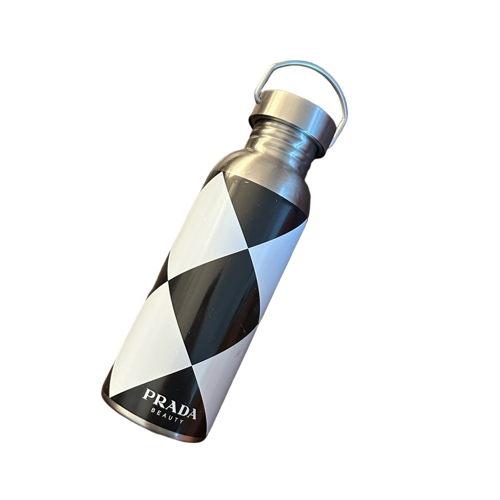 Prada Beauty Monochrome Geometric Water Bottle - Picture 1 of 7